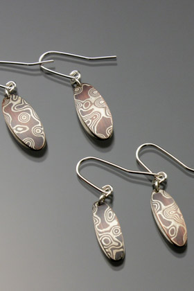 Mokume Gane Earrings